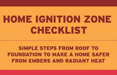 home ignition zone checklist